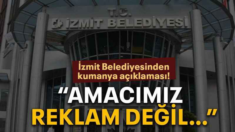 İzmit Belediyesinden kumanya açıklaması! “Amacımız reklam değil…”